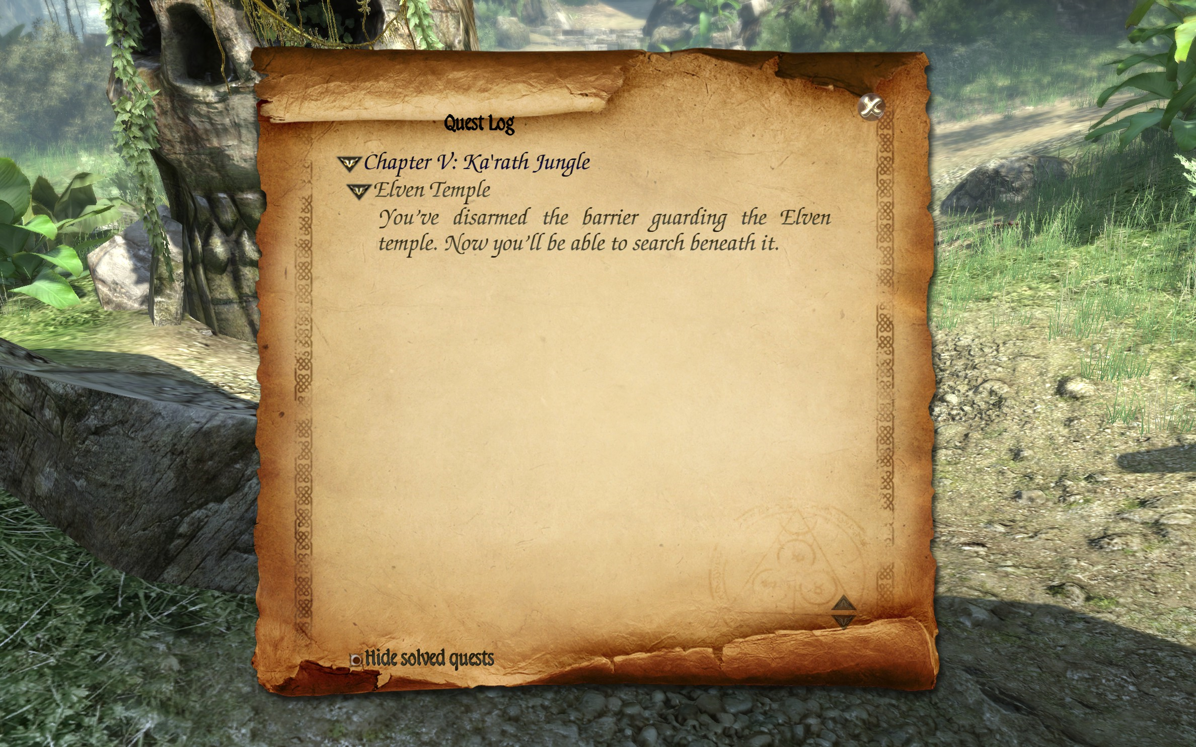 Two Worlds II - Ka'rath Jungle Quest Log 5.png