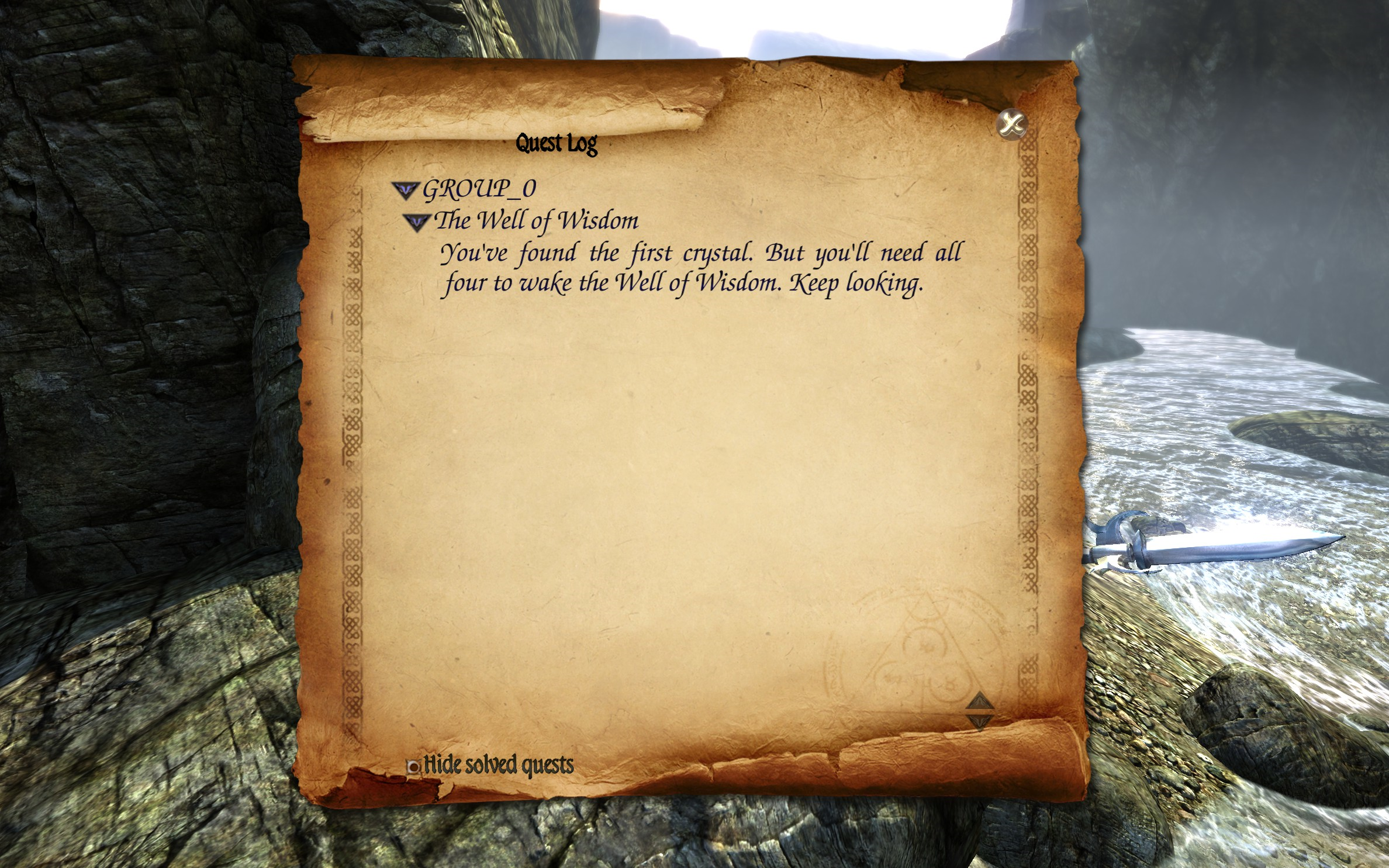 Two Worlds II - Well Crystals Quest Log 2 alt.png
