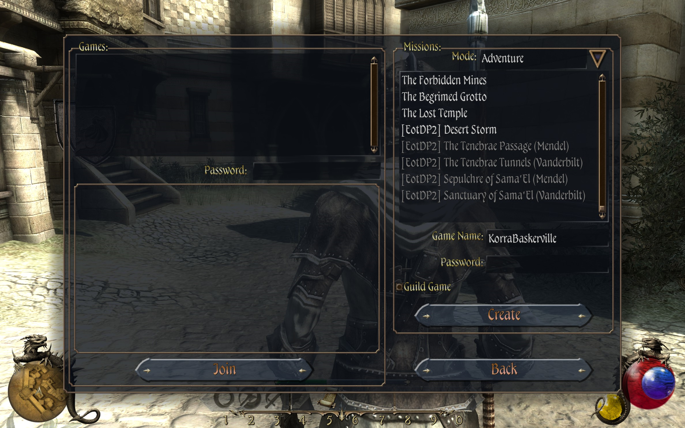 Two Worlds II - Guranga menu 3.png