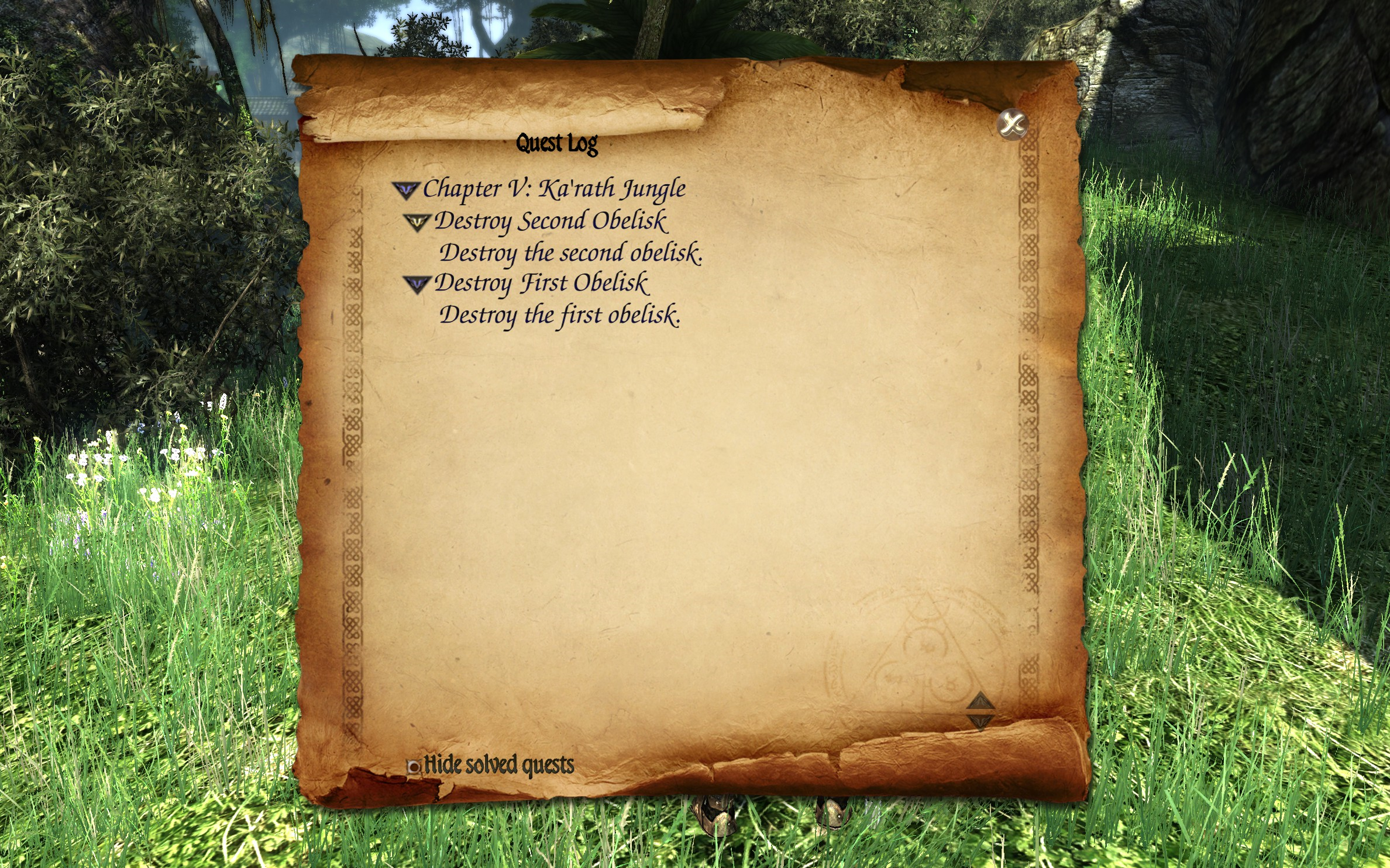 Two Worlds II - Ka'rath Jungle Quest Log 2.png