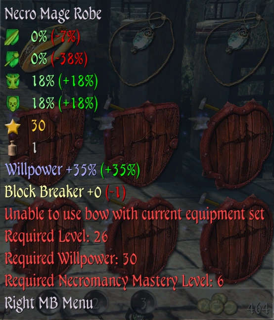 Necro Mage Robe Info