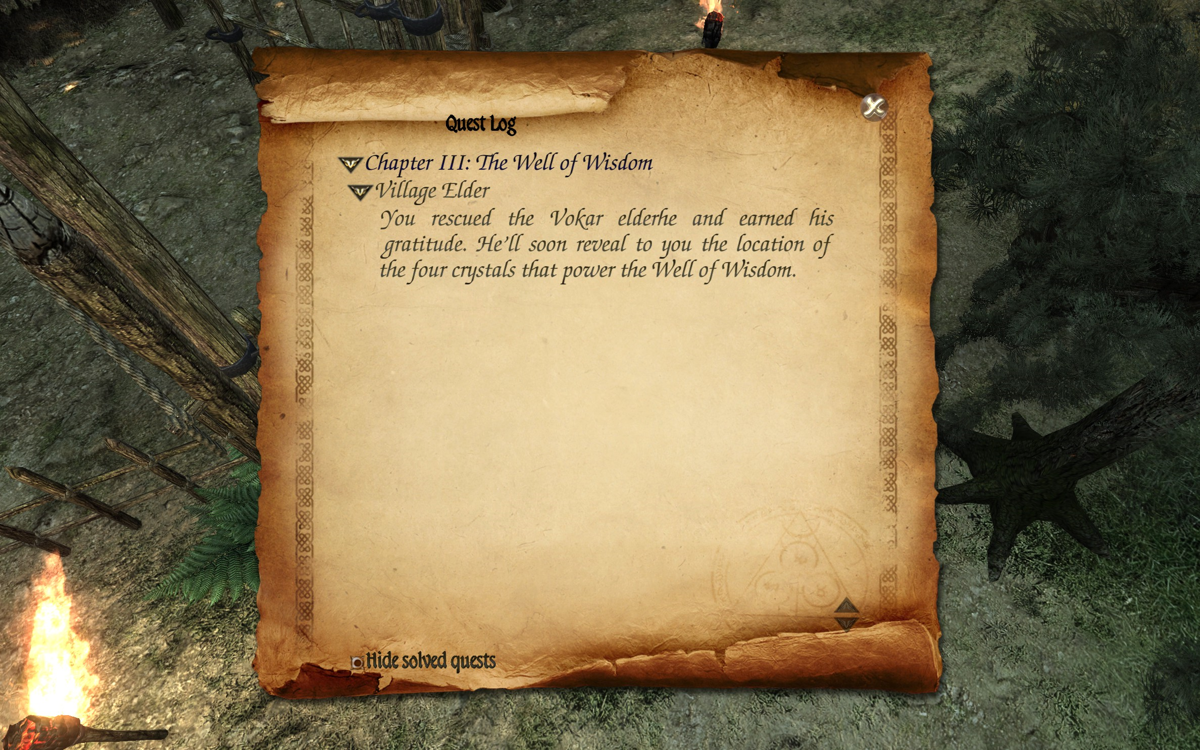 Two Worlds II - The Well of Wisdom Quest Log 4.png