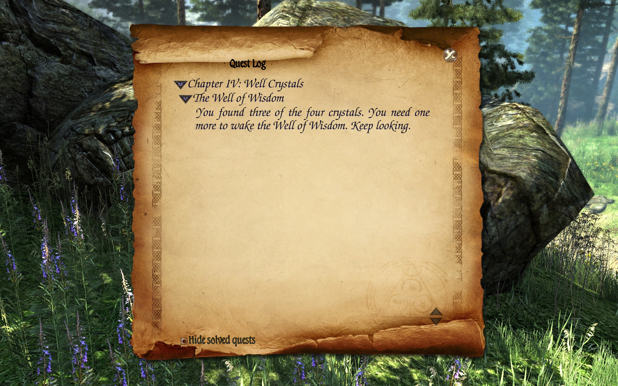 Two Worlds II - Well Crystals Quest Log 4.png