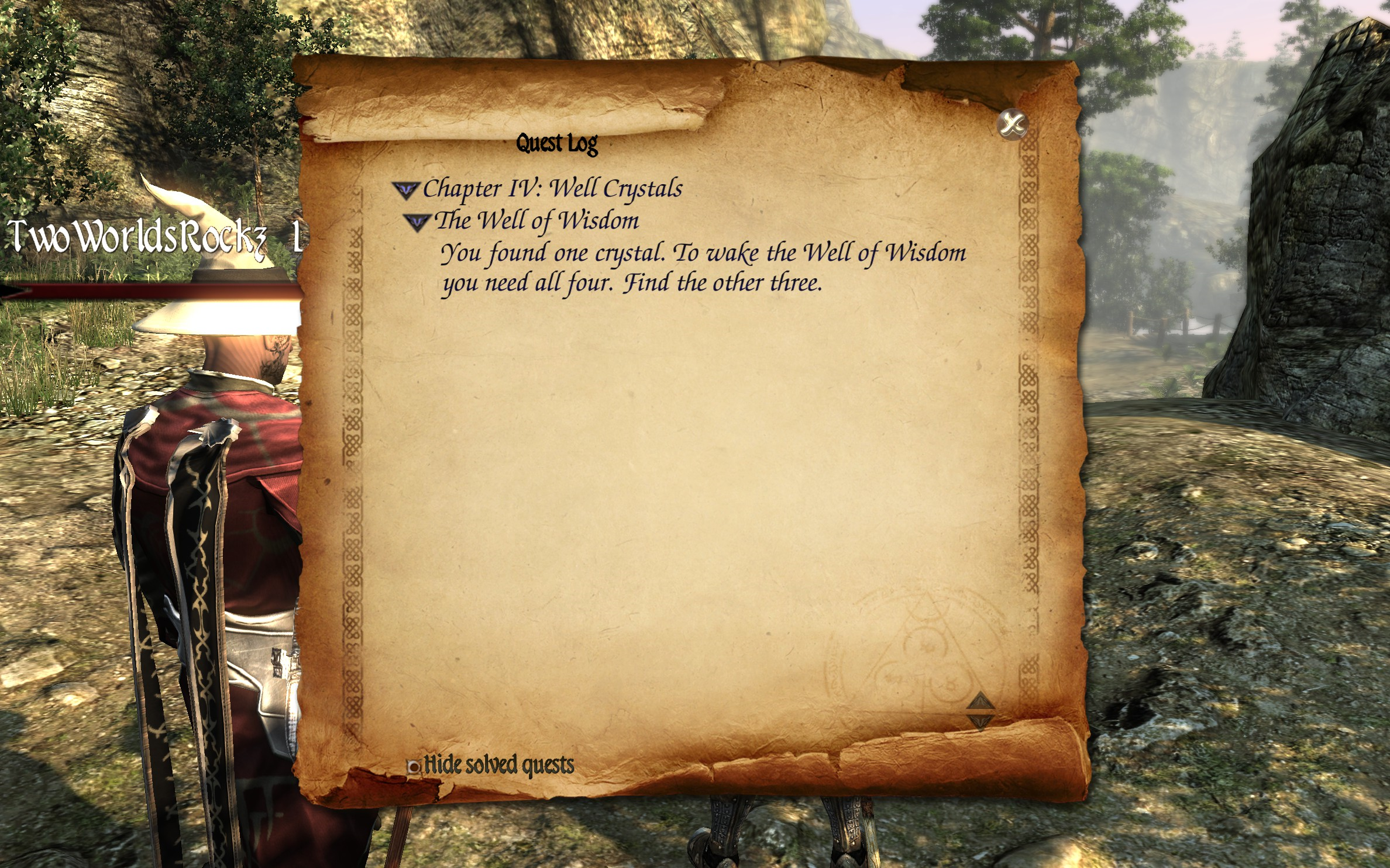 Two Worlds II - Well Crystals Quest Log 2.png