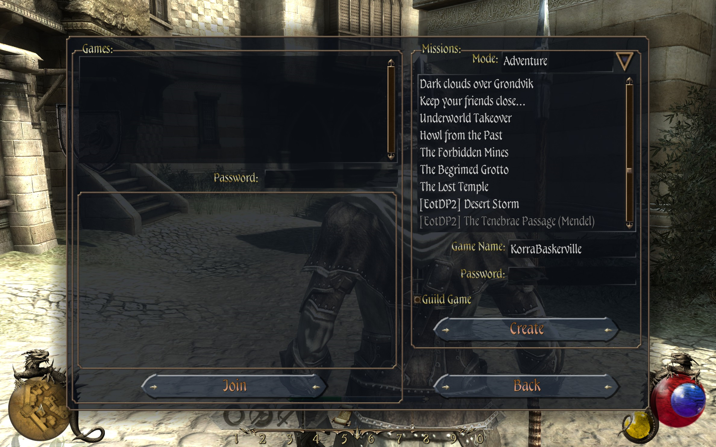 Two Worlds II - Guranga menu 2.png