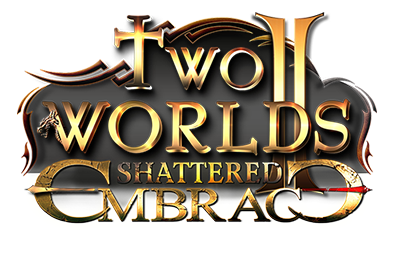 File:Two Worlds II - Shattered Embrace logo.png