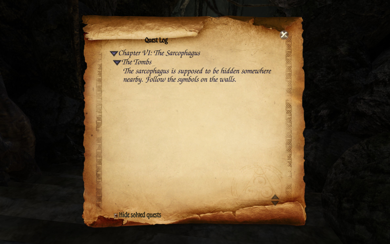 File:Two Worlds II - The Sarcophagus quest log 1.png