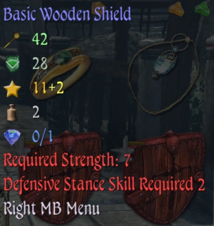 Basic Wooden Shield Info