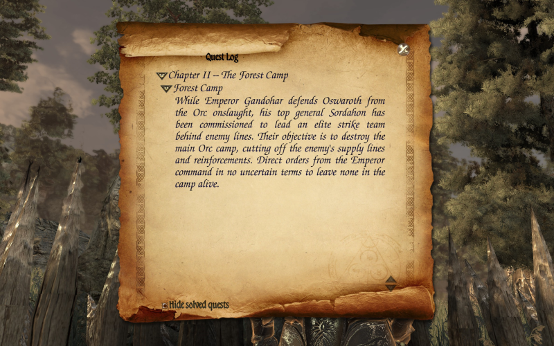File:Two Worlds II Defense - Forest Camp quest log 1.png